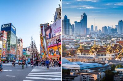 Expedia Tokyo and Bangkok